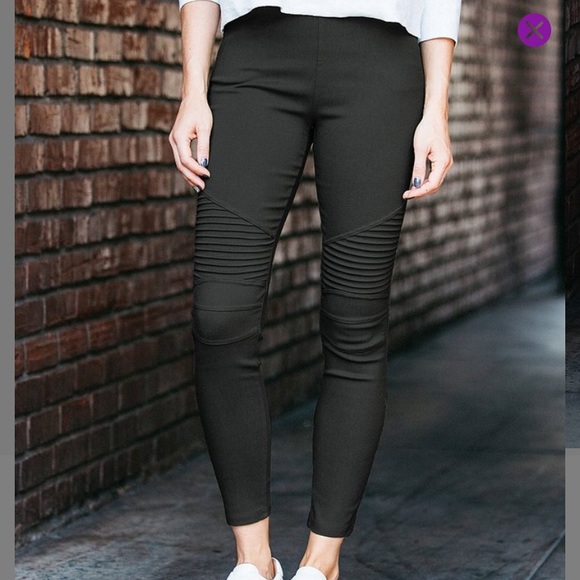 Black Moto legging - Picture 2 of 4